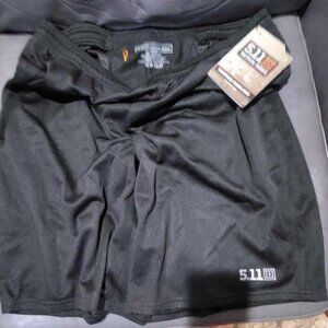 5.11 Tactical Series PT Shorts- Men's L  Black -Moisture Wicking
